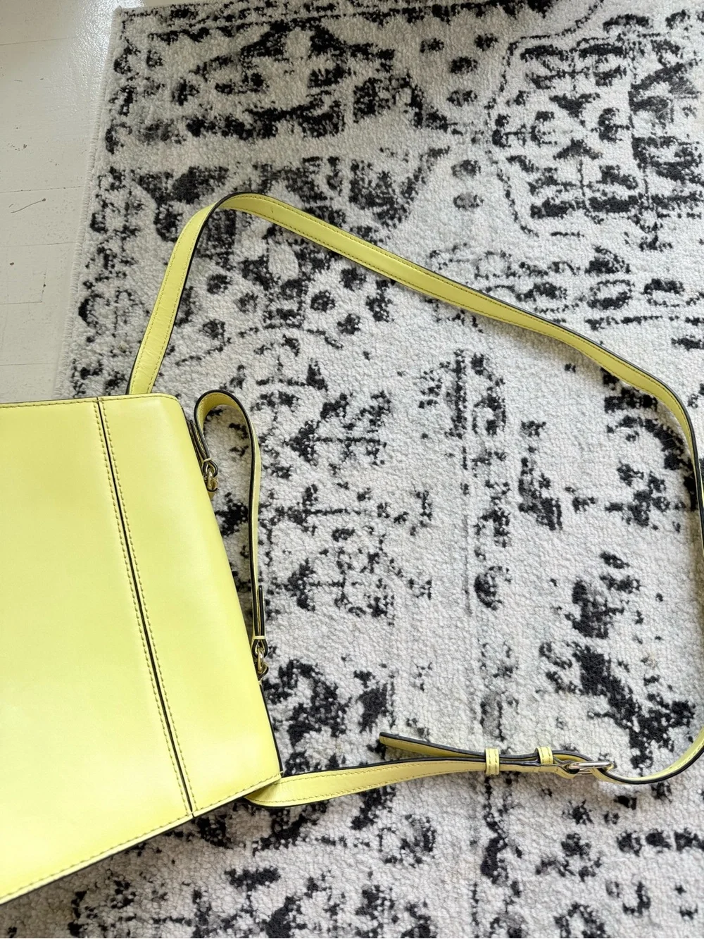 kate spade Doris Lemon Yellow Structured Top-Handle Satchel